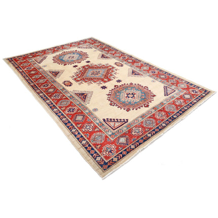 Kazak 6' 4" X 9' 4" Wool Hand Knotted Rug