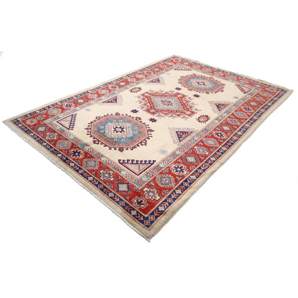 Kazak 6' 4" X 9' 4" Wool Hand Knotted Rug