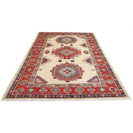 Kazak 6' 4" X 9' 4" Wool Hand Knotted Rug