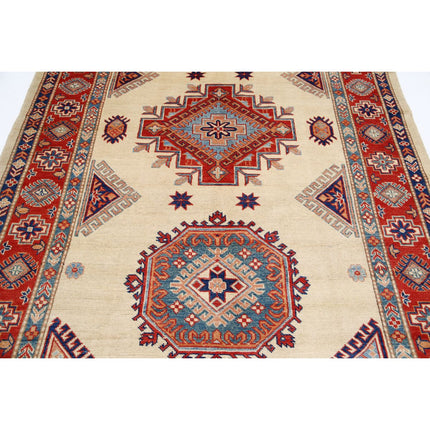 Kazak 6' 4" X 9' 4" Wool Hand Knotted Rug