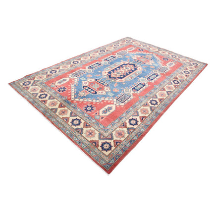 Kazak 6' 6" X 9' 7" Wool Hand Knotted Rug