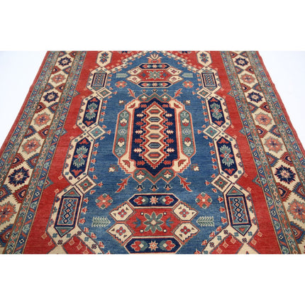 Kazak 6' 6" X 9' 7" Wool Hand Knotted Rug