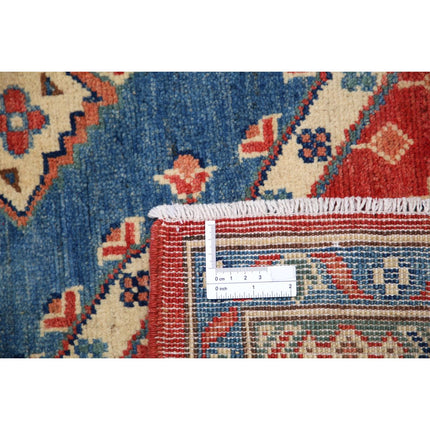 Kazak 6' 6" X 9' 7" Wool Hand Knotted Rug