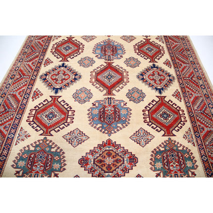 Kazak 7' 10" X 9' 8" Wool Hand Knotted Rug