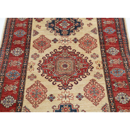 Kazak 4' 1" X 5' 9" Wool Hand Knotted Rug