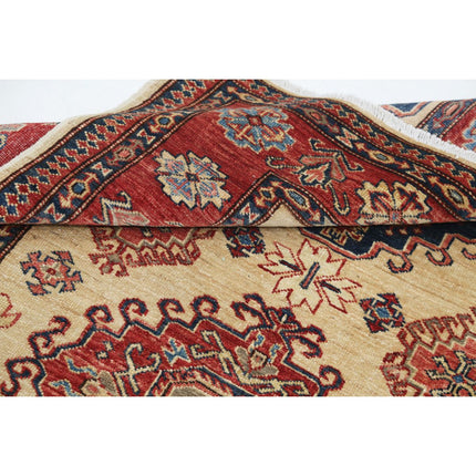 Kazak 4' 1" X 5' 9" Wool Hand Knotted Rug