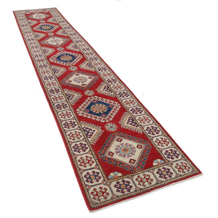 Kazak 2' 8" X 13' 0" Wool Hand Knotted Rug