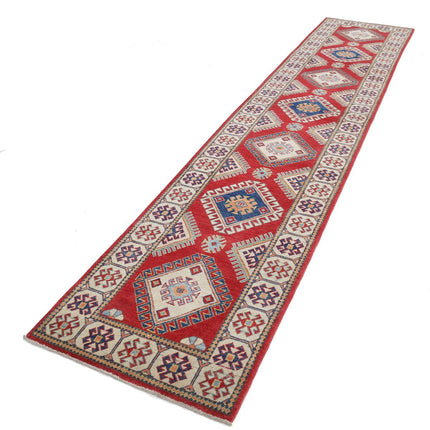 Kazak 2' 8" X 13' 0" Wool Hand Knotted Rug