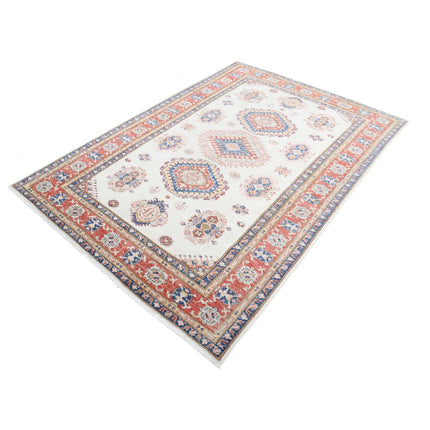 Kazak 5' 4" X 7' 7" Wool Hand Knotted Rug