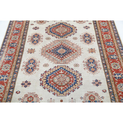 Kazak 5' 4" X 7' 7" Wool Hand Knotted Rug