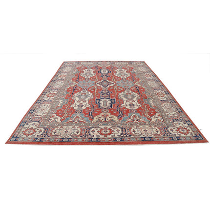 Kazak 8' 11" X 12' 3" Wool Hand Knotted Rug