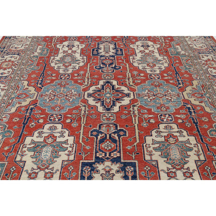 Kazak 8' 11" X 12' 3" Wool Hand Knotted Rug