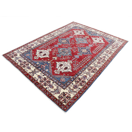 Kazak 5' 9" X 7' 9" Wool Hand Knotted Rug