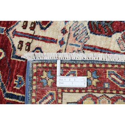 Kazak 5' 9" X 7' 9" Wool Hand Knotted Rug