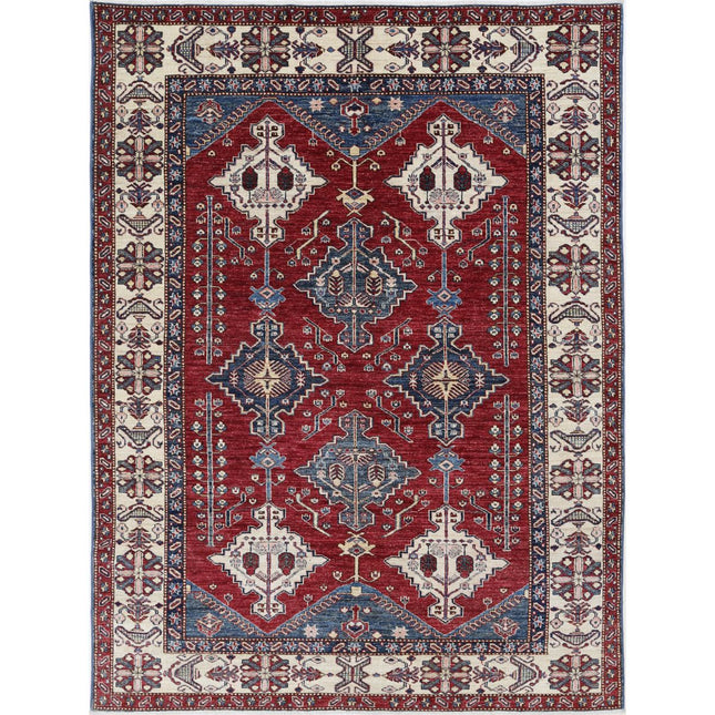 Kazak Wool Hand Knotted Rug IVA0030580 - Natalia Rugs