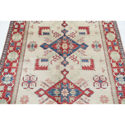 Kazak 4' 6" X 6' 10" Wool Hand Knotted Rug