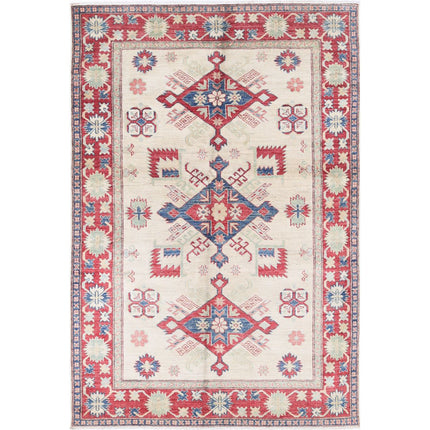 Kazak Wool Hand Knotted Rug IVA0031208 - Natalia Rugs