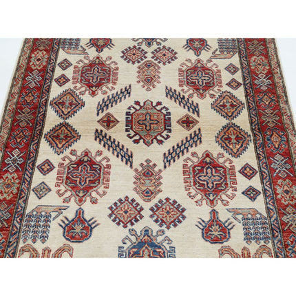 Kazak 3' 11" X 6' 5" Wool Hand Knotted Rug