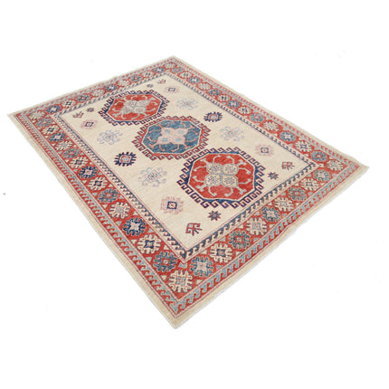 Kazak 4' 11" X 6' 3" Wool Hand Knotted Rug