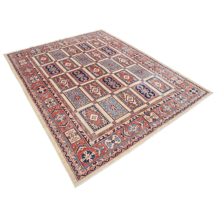 Kazak 6' 6" X 8' 0" Wool Hand Knotted Rug