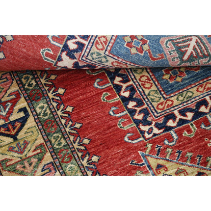 Kazak 4' 9" X 6' 11" Wool Hand Knotted Rug