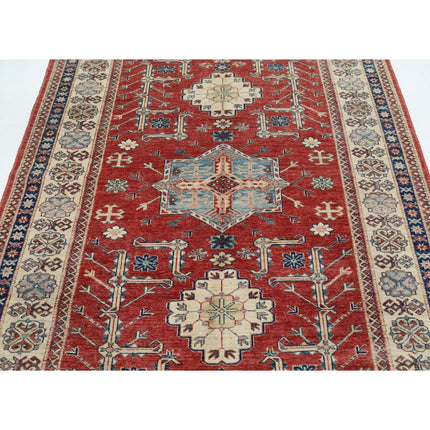 Kazak 5' 7" X 7' 2" Wool Hand Knotted Rug