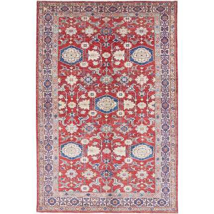 Kazak Wool Hand Knotted Rug IVA0031420 - Natalia Rugs