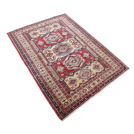 Kazak 3' 10" X 5' 6" Wool Hand Knotted Rug