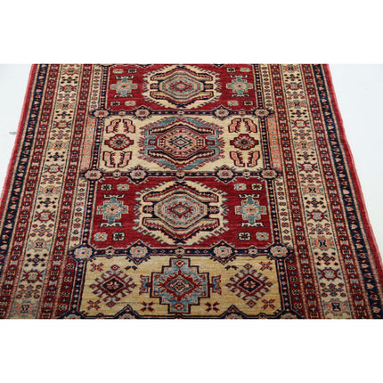 Kazak 3' 10" X 5' 6" Wool Hand Knotted Rug