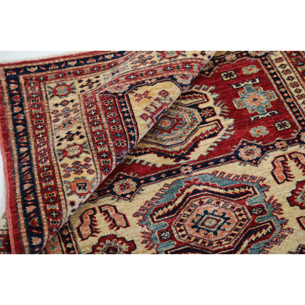 Kazak 3' 10" X 5' 6" Wool Hand Knotted Rug