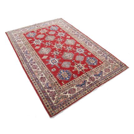 Kazak 5' 8" X 8' 3" Wool Hand Knotted Rug