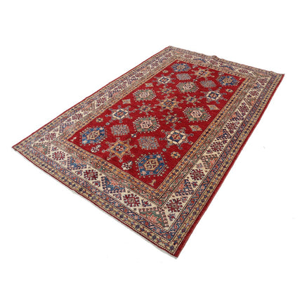 Kazak 5' 8" X 8' 3" Wool Hand Knotted Rug