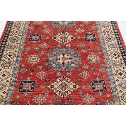 Kazak 5' 6" X 7' 8" Wool Hand Knotted Rug