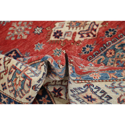 Kazak 5' 6" X 7' 8" Wool Hand Knotted Rug