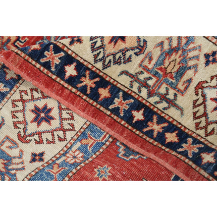 Kazak 5' 6" X 7' 8" Wool Hand Knotted Rug