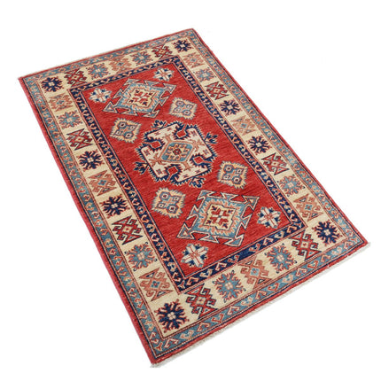 Kazak 2' 8" X 4' 1" Wool Hand Knotted Rug