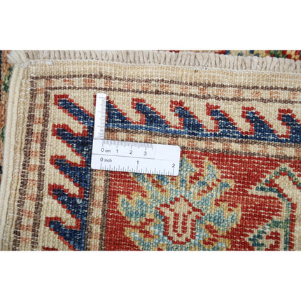 Kazak 4' 1" X 5' 11" Wool Hand Knotted Rug