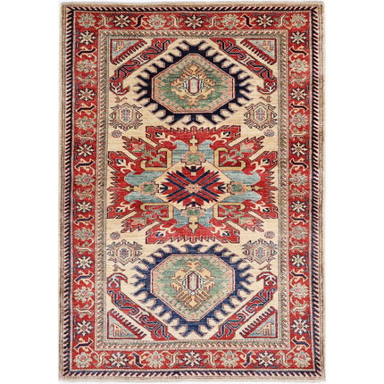 Kazak Wool Hand Knotted Rug IVA0031435 - Natalia Rugs