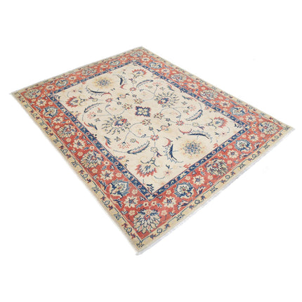 Kazak 4' 11" X 6' 5" Wool Hand Knotted Rug