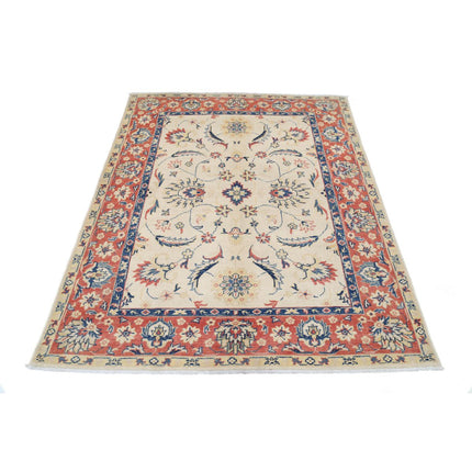 Kazak 4' 11" X 6' 5" Wool Hand Knotted Rug