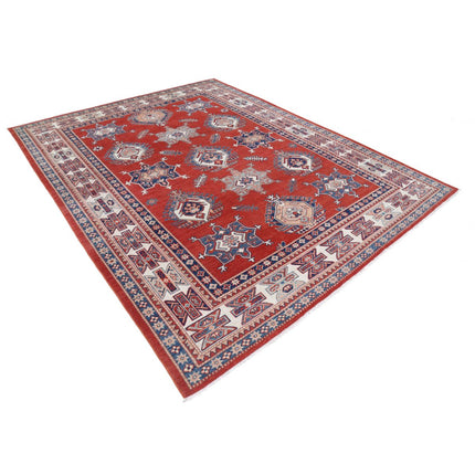 Kazak 8' 0" X 9' 11" Wool Hand Knotted Rug