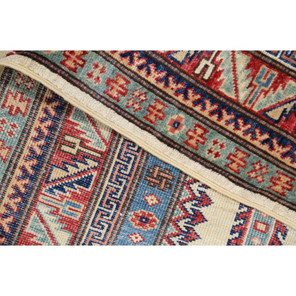 Kazak 5' 0" X 6' 10" Wool Hand Knotted Rug