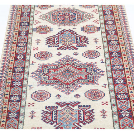 Kazak 2' 5" X 8' 3" Wool Hand Knotted Rug