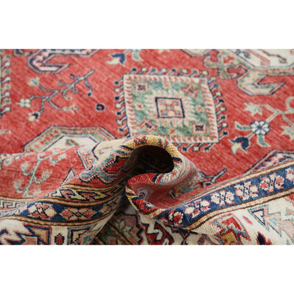 Kazak 6' 6" X 8' 7" Wool Hand Knotted Rug