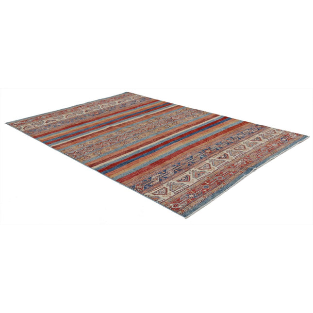 Khurjeen 6'8" X 9'6" Wool Hand-Knotted Rug