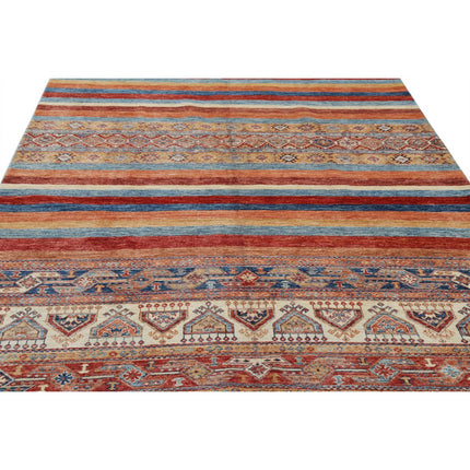 Khurjeen 6'8" X 9'6" Wool Hand-Knotted Rug