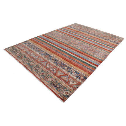 Khurjeen 6'7" X 9'9" Wool Hand-Knotted Rug