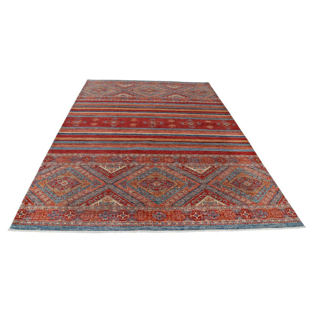 Khurjeen 6'8" X 9'3" Wool Hand-Knotted Rug