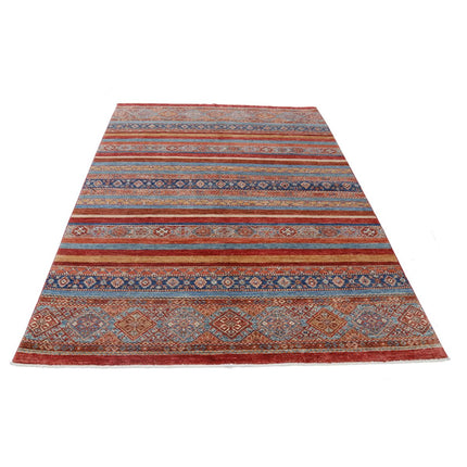 Khurjeen 5'7" X 7'7" Wool Hand-Knotted Rug