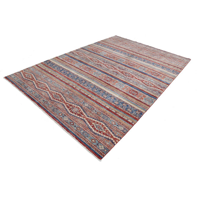 Khurjeen 6'5" X 9'5" Wool Hand-Knotted Rug